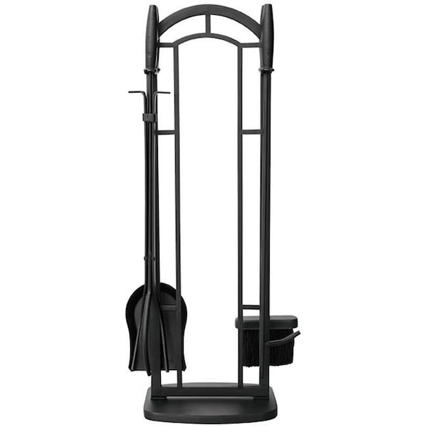Uniflame Uniflame F-1119 5 Piece Black Wrought Iron Fireset F-1119 - main